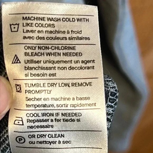 Vince Mens hooded pullover gray light blue stripes Lg cotton Modal Polyester Y2K - Picture 9 of 9